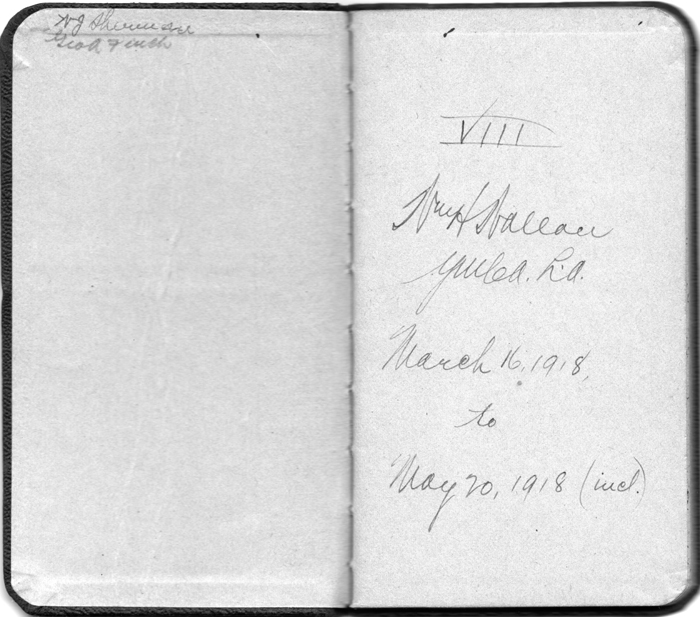 1918e1_william_wallace_diary_title_page