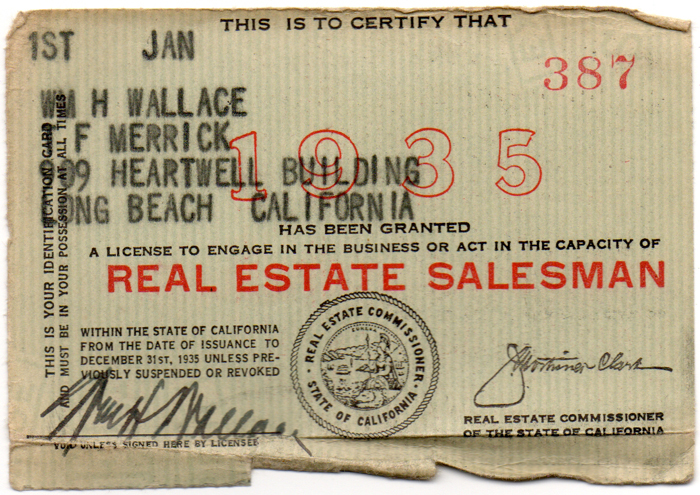 1935m1_Wm_H_Wallace_Real_Estate_Salesman_license_1935